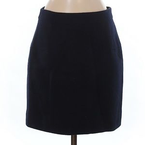 J. Crew navy wool skirt
